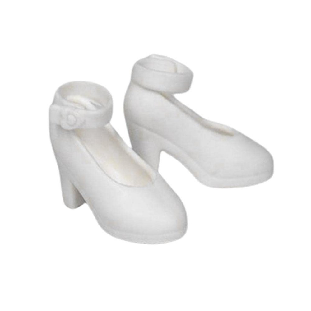 Gazechimp Plastic Girl Doll Shoes for Blythe Licca//Azone Dress Up Outfits Accs , White