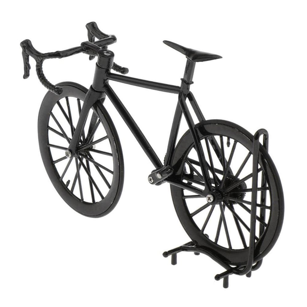 Gazechimp 1/14 Scale Alloy Diecast Bike Model Handicraft Bicycle Toys, Black