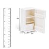 Mini Refrigerator Decoration Fashion Furniture Model for 1:6 Dollhouse, White view 3
