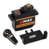 INJORA RC Servo Steering Servo with Servo Mount and Horn for AX24 RC Car Boat Model Parts Axial SCX24 Upgrade Parts (Brass Black) view 1