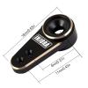 INJORA RC Servo Steering Servo with Servo Mount and Horn for AX24 RC Car Boat Model Parts Axial SCX24 Upgrade Parts (Brass Black) view 2