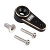 INJORA RC Servo Steering Servo with Servo Mount and Horn for AX24 RC Car Boat Model Parts Axial SCX24 Upgrade Parts (Brass Black) view 3