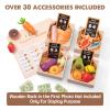Tiny Land Wooden Play Food Sets for Kids Kitchen - 100% Wood 43 Pieces Kids Toy Food for Toddlers 3+ Year Old, Pretend Food Play Kitchen Accessories Set for Boys and Girls view 2