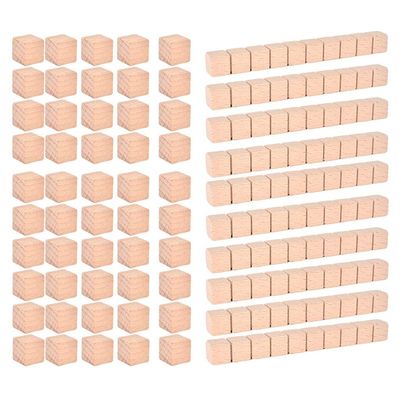 Gazechimp Montessori DIY Wooden Base Ten Blocks Math Manipulative Early Math Learning, Package A