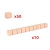 Gazechimp Montessori DIY Wooden Base Ten Blocks Math Manipulative Early Math Learning, Package A view 4