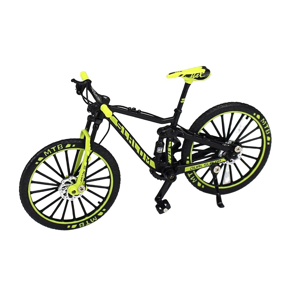 Gazechimp 1:10 Bicycle Mountain Finger Bike Toys Model Decoration Crafts, Green