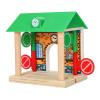 Gazechimp Wooden Train Railway Track Accessories, Barricade Station view 1