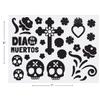 Religious Day of the Dead Halloween Mason Jar Decals - 24 Pieces view 3