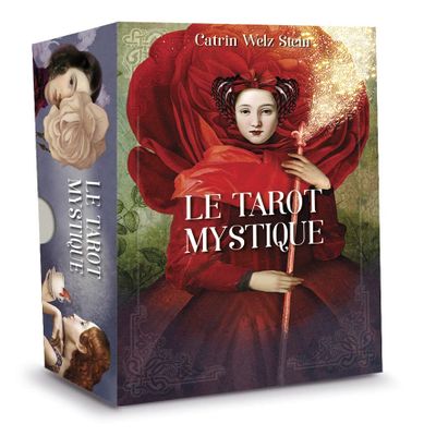 Mystique Tarot - Cartomancie - Box of 83 Silver Sliced Cards - Bell Box - Contains an Explanatory Booklet - French Edition
