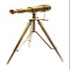 Vintage Solid Brass Single Barrel Spyglass Telescope with Tripod Marine Scope Balcony Home Decorative View Gift Christmas/New Year/Birthday Gift view 1