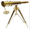 Vintage Solid Brass Single Barrel Spyglass Telescope with Tripod Marine Scope Balcony Home Decorative View Gift Christmas/New Year/Birthday Gift view 3