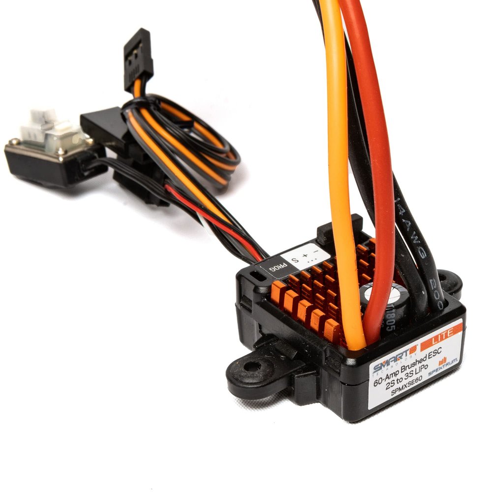 Spektrum Firma 60A Lite Brushed Smart ESC, 2S-3S: IC3, SPMXSE60