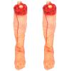 Body Parts Halloween Props 2pcs Foot Dead Artificial Blood Simulation Vampire Props Prank Terror Creepy Haunted Decorations Parts Prop House Hands Part Severed Broken Body Model view 1