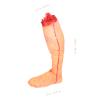 Body Parts Halloween Props 2pcs Foot Dead Artificial Blood Simulation Vampire Props Prank Terror Creepy Haunted Decorations Parts Prop House Hands Part Severed Broken Body Model view 2