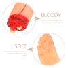 Body Parts Halloween Props 2pcs Foot Dead Artificial Blood Simulation Vampire Props Prank Terror Creepy Haunted Decorations Parts Prop House Hands Part Severed Broken Body Model view 3