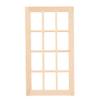 SPYMINNPOO Dollhouse Window, 1:12 Dollhouse Mini Furniture Miniature Model Wooden 12 Pane Window DIY Accessories Sportinggoods Doll Accessories(Plain? view 1