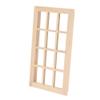 SPYMINNPOO Dollhouse Window, 1:12 Dollhouse Mini Furniture Miniature Model Wooden 12 Pane Window DIY Accessories Sportinggoods Doll Accessories(Plain? view 2