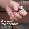 ONO Roller - Handheld Fidget Toy for Adults | Help Relieve Stress, Anxiety, Tension | Promotes Focus, Clarity | Compact, Portable Design (Natural, Mini Size - Stainless Steel) view 2