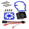 RCMYou RC Motor Heatsink w/Cooling Fan Upgrades Part for 1/8 Sledge 4WD #95076-4, Aluminum Cooling Fan Motor Heatsink Hops Up for 1/8 4Wd Sledge Monster Truck,Navy Blue view 1