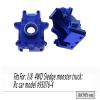 RCMYou Aluminum Gear Box Upgrades Part for 1/8 Sledge 4WD,Front Rear Universal Gear Box Housing, RC Alloy Gearbox Hops up for Sledge Monster Truck RC Car #95076-4,Replace #9529, Navy Blue view 2
