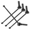 RCMYou RC Drive Shaft CVD Upgrades Part for 1/8 Sledge 4WD #95076-4, 4pcs Front Rear Harden Steel #45 Hops Up for 1/8 4WD Sledge Monster Truck 95076-4,Black view 1
