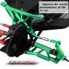 RCMYou Upgrades Part for 1/10 Slash 2WD,Alloy Front Rear Suspension Arm,Caster Block,Steering Blocks,Rear Stub Axle Carriers Upgrades Hops Up Set for Slash 2WD,Green view 3