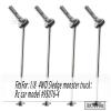 RCMYou RC Drive Shaft CVD Upgrades Part for 1/8 Sledge 4WD #95076-4, 4pcs Front Rear Harden Steel #45 Hops Up for 1/8 4WD Sledge Monster Truck 95076-4,Silver view 2