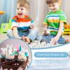 Macarrie 20 Pieces Polar Bear Animal Toy Figurines Set Includes Baby Bears 3D Model Educational Toys Cake Toppers Christmas Birthday Gift for Boys and Girls Craft Home Decoration view 4