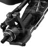 RCMYou Aluminum Suspension Arms Upgrades Part for 1/8 Sledge 4WD #95076-4, 4pcs Alloy Front Rear Swing Arm Hops Up w/Carbon Fibre Dust-Proof Protection Plate,Black view 4