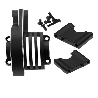 RCMYou RC Aluminum Main Gear Cover Alloy Upgrades Part for 1/8 Sledge 4WD,Hops up for Sledge 4WD Monster Truck RC Car #95076-4,Replace #9584,Black