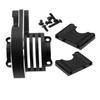 RCMYou RC Aluminum Main Gear Cover Alloy Upgrades Part for 1/8 Sledge 4WD,Hops up for Sledge 4WD Monster Truck RC Car #95076-4,Replace #9584,Black view 1