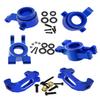 RCMYou RC Alloy Caster Block & Steering Blocks & Rear Stub Axle Carriers Upgrades Part for 1/8 Sledge 4WD, Hops up for Sledge 4WD Monster Truck #95076-4,Replace #9537,#9532,#9552,Navy Blue view 1