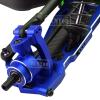 RCMYou Aluminum Suspension Arms Upgrades Part for 1/8 Sledge 4WD #95076-4, 4pcs Alloy Front Rear Swing Arm Hops Up w/Carbon Fibre Dust-Proof Protection Plate,Navy Blue view 4