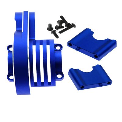 RCMYou RC Aluminum Main Gear Cover Alloy Upgrades Part for 1/8 Sledge 4WD,Hops up for Sledge 4WD Monster Truck RC Car #95076-4,Replace #9584,Navy Blue