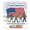 ZOCO I Love America  Custom Promotional Coloring Books for Kids (250 Bulk Pack, with Crayons) Educational USA History, Games, Puzzles & Activities  Patriotic Classroom or Event Handouts view 1