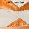 LFFH Quicksand Painting, Moving Sand Art Picture Sandscape, Flowing Sand Motion Scenery 3D Glass Desktop Room Ornament Craft (Color : Blue, Size : 29x21cm) view 3