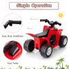 OLAKIDS Kids Ride On ATV, 6V Electric Vehicle for Toddlers, 4 Wheeler Battery Powered Motorized Quad Toy Car for Boys Girls with LED Lights, Horn (Garnet) view 4