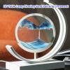 LFFH Hourglass Table LampMoving Sand Art Picture 3D Glass Deep Sea Sandscape Flowing Sand Frame Desktop Ornaments Quicksand Painting (Color : Red, Size : 26x30cm) view 2