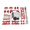Greendhat for WLtoys 124018 124019 144001 RC Car Parts Metal Upgrade Kit Drive Shaft Pull Rod Swing Arm Steering Cup Gear ( Color : Red ) view 1