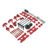 Greendhat for WLtoys 124018 124019 144001 RC Car Parts Metal Upgrade Kit Drive Shaft Pull Rod Swing Arm Steering Cup Gear ( Color : Red ) view 4