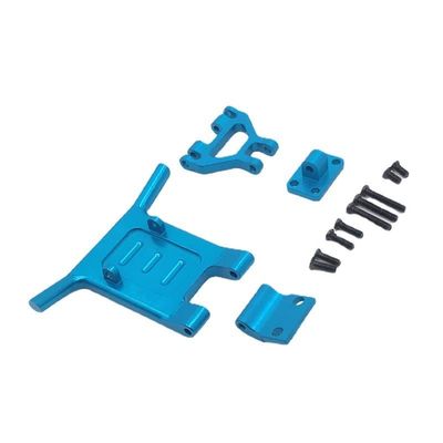 for WLtoys 144001 144010 124016 124017 124018 124019 RC Car General Metal Upgrade Parts, Front Bumper Modification ( Color : Blue )
