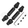 RC Car Metal Drive Shaft Cardan Shaft 1/16 WPL B14 B24 C24 C34 B16 B36 6WD D12 MN40 D90 D91 99S Common Parts for Crawler Trucks ( Color : Black A ) view 1