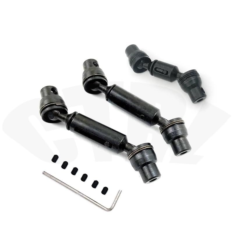 RC Car Metal Drive Shaft Cardan Shaft 1/16 WPL B14 B24 C24 C34 B16 B36 6WD D12 MN40 D90 D91 99S Common Parts for Crawler Trucks ( Color : Black C )