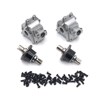 Greendhat Compatible with WLtoys 144010 144001 144002 124016 124017 124018 124019 Automotive Metal Upgrade Parts, Gearbox *2 & Differential *2 ( Color : 1 Set )
