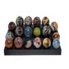 Tiered Marbles Display Holds 18 Marbles 5/8" to .72"- Sphere Display great for shelves view 1