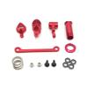 Greendhat Steering Clutch Assembly Steering Servo Saver Complete Upgrade Parts for WLtoys 144001 144002 124016 124018 124019 1/12 RC Car ( Color : Red ) view 1