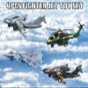 Crelloci 4PCS Army Airplane Toys Set-Diecast Aircraft Plane Model Kit Military Fighter Jet Playset Helicopter Camouflage Pull Back Aircraft Kids Play Vehicle for 3+Year Old Boys Girls view 2