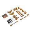Greendhat Compatible with WLtoys 1/28 284131 K969 K979 K989 K999 P929 P939 RC Car Metal Parts, Upgrade and Modification Wearing Parts 9-Piece Set ( Color : Gold ) view 4