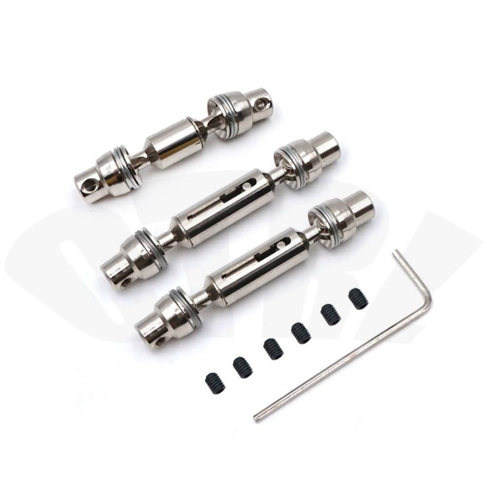 RC Car Metal Drive Shaft Cardan Shaft 1/16 WPL B14 B24 C24 C34 B16 B36 6WD D12 MN40 D90 D91 99S Common Parts for Crawler Trucks ( Color : Silver C )