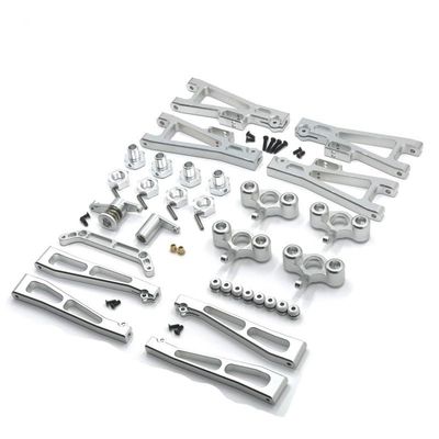 Compatible with JLB Golden Leopard 1/10 J3 RC Car Metal Upgrade Kit Including Original Car Accessory Numbers: EA1001 EA1002 EA1003 EA1009 EA1015 ( Color : Silver )